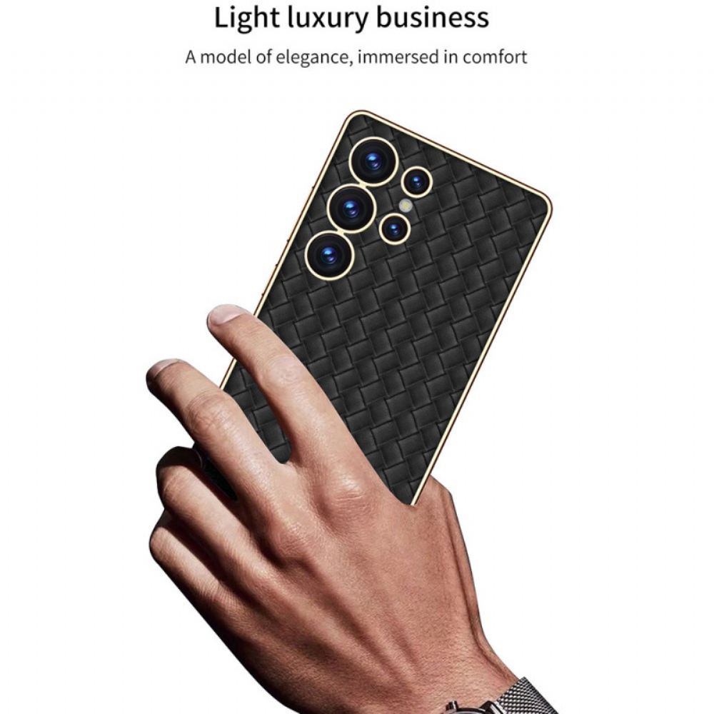 Kryt Na Samsung Galaxy S25 Ultra 5g Tkaná Textura