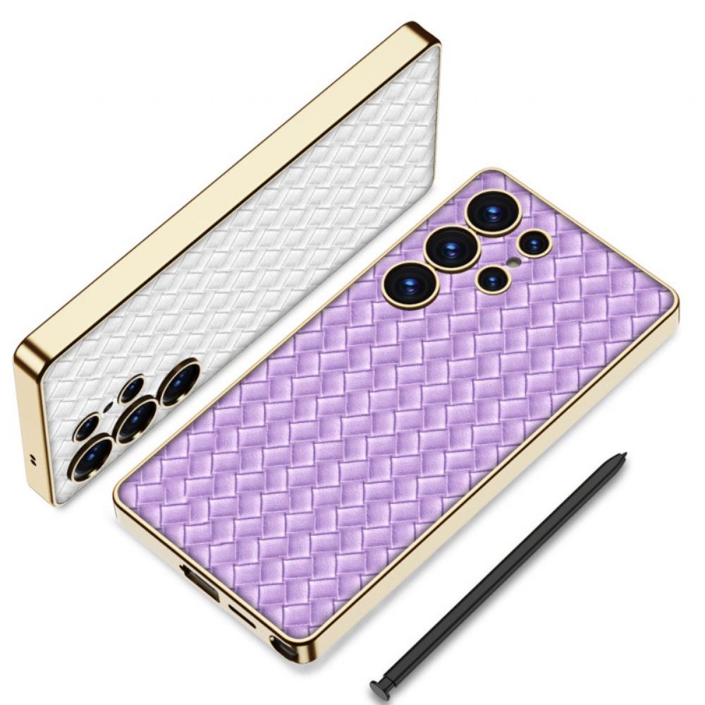 Kryt Na Samsung Galaxy S25 Ultra 5g Tkaná Textura