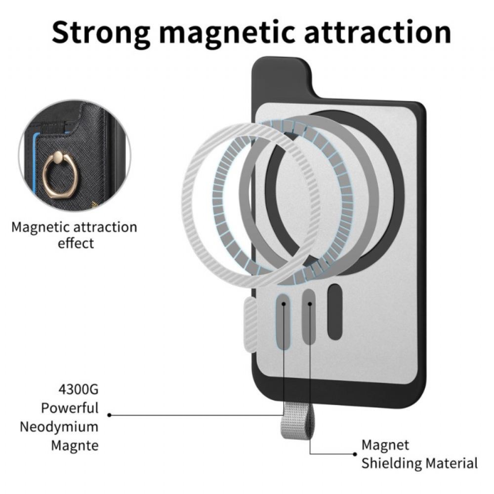Kryt Samsung Galaxy S25 Ultra 5g Kryty Na Mobil Odnímatelné Držák Karet V Semišovém Stylu