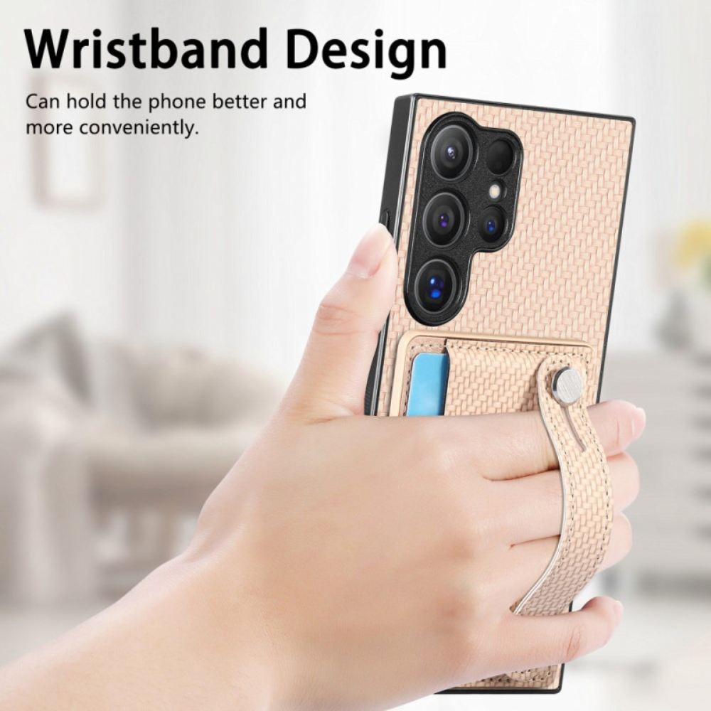 Kryt Samsung Galaxy S25 Ultra 5g Kryty Na Mobil Pouzdro Na Karty A Stojánek S Popruhem