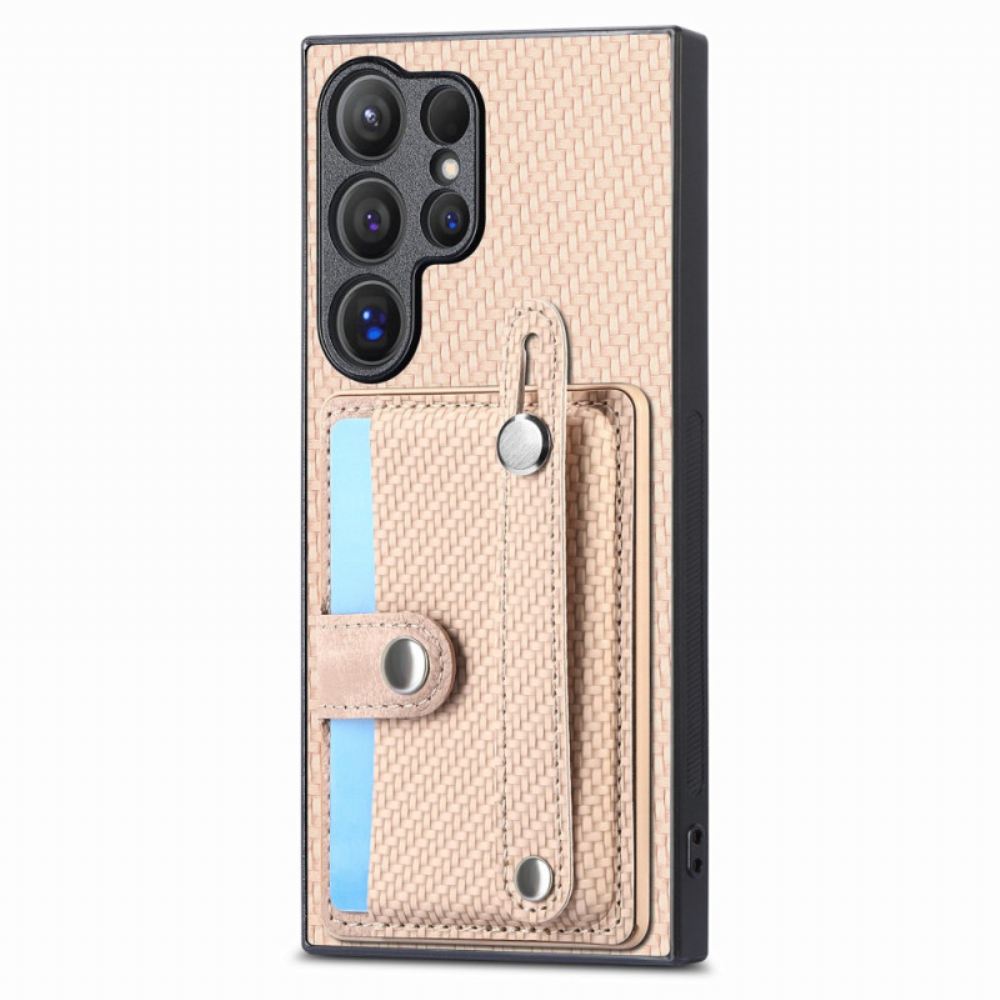 Kryt Samsung Galaxy S25 Ultra 5g Kryty Na Mobil Pouzdro Na Karty A Stojánek S Popruhem