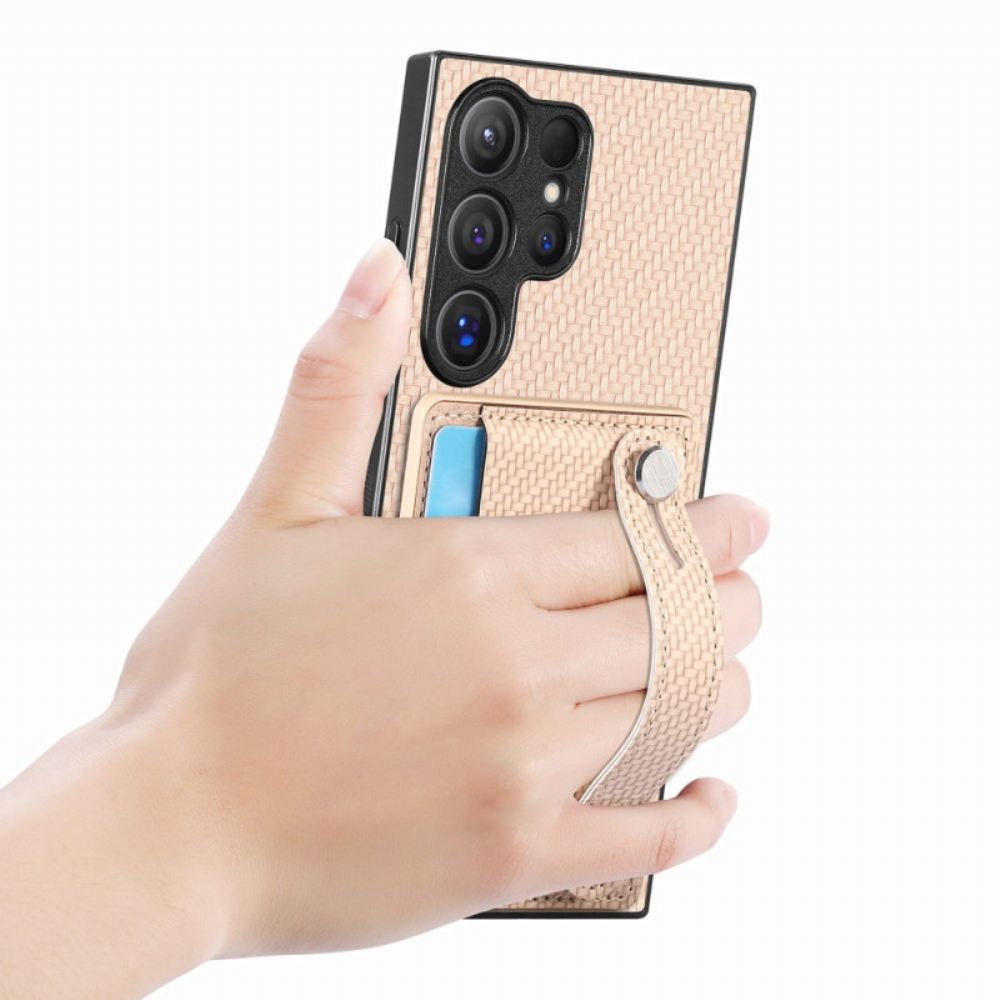 Kryt Samsung Galaxy S25 Ultra 5g Kryty Na Mobil Pouzdro Na Karty A Stojánek S Popruhem