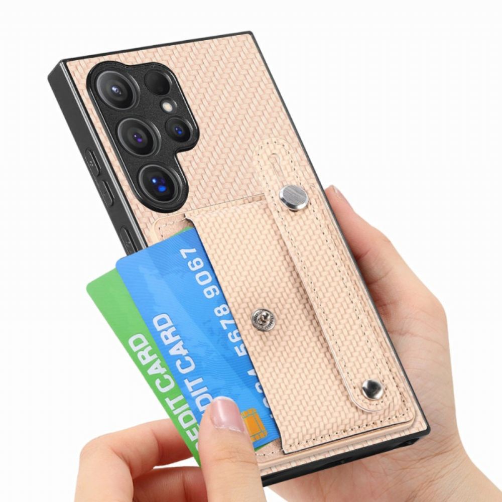 Kryt Samsung Galaxy S25 Ultra 5g Kryty Na Mobil Pouzdro Na Karty A Stojánek S Popruhem