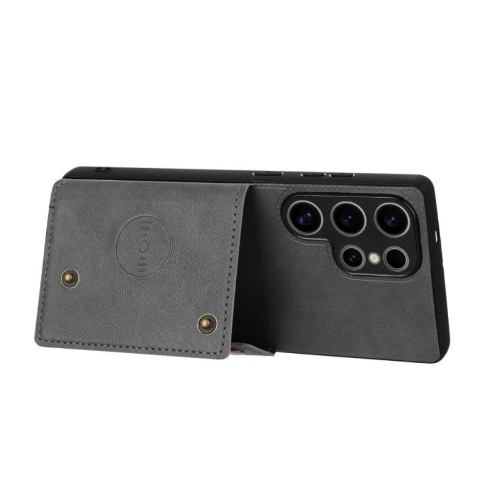 Kryt Samsung Galaxy S25 Ultra 5g Kryty Na Mobil Pouzdro Na Karty V Retro Stylu