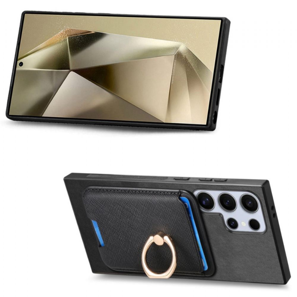 Kryt Samsung Galaxy S25 Ultra 5g Odnímatelné Magnetické Držák Karet A Stojánek