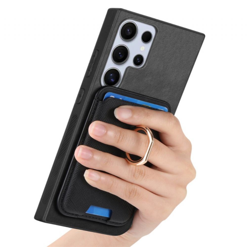 Kryt Samsung Galaxy S25 Ultra 5g Odnímatelné Magnetické Držák Karet A Stojánek