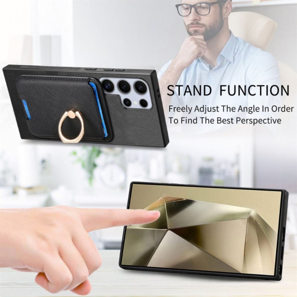Kryt Samsung Galaxy S25 Ultra 5g Odnímatelné Magnetické Držák Karet A Stojánek