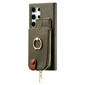 Kryt Samsung Galaxy S25 Ultra 5g Peněženka Z Umělé Kůže