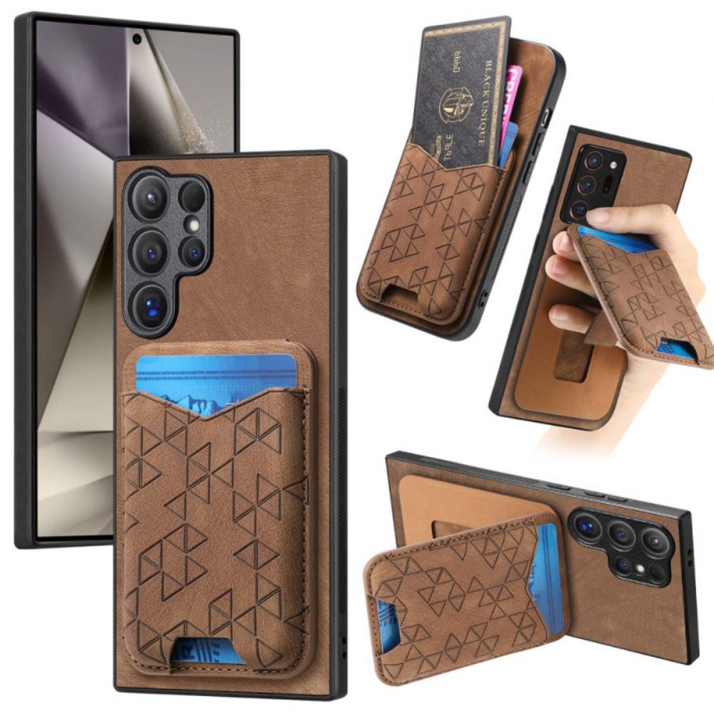 Kryt Samsung Galaxy S25 Ultra 5g Pouzdro Na Karty A Stojánek S Potiskem