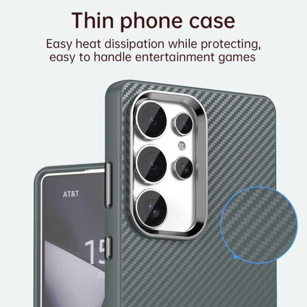 Kryt Samsung Galaxy S25 Ultra 5g Textura S Uhlíkovými Vlákny