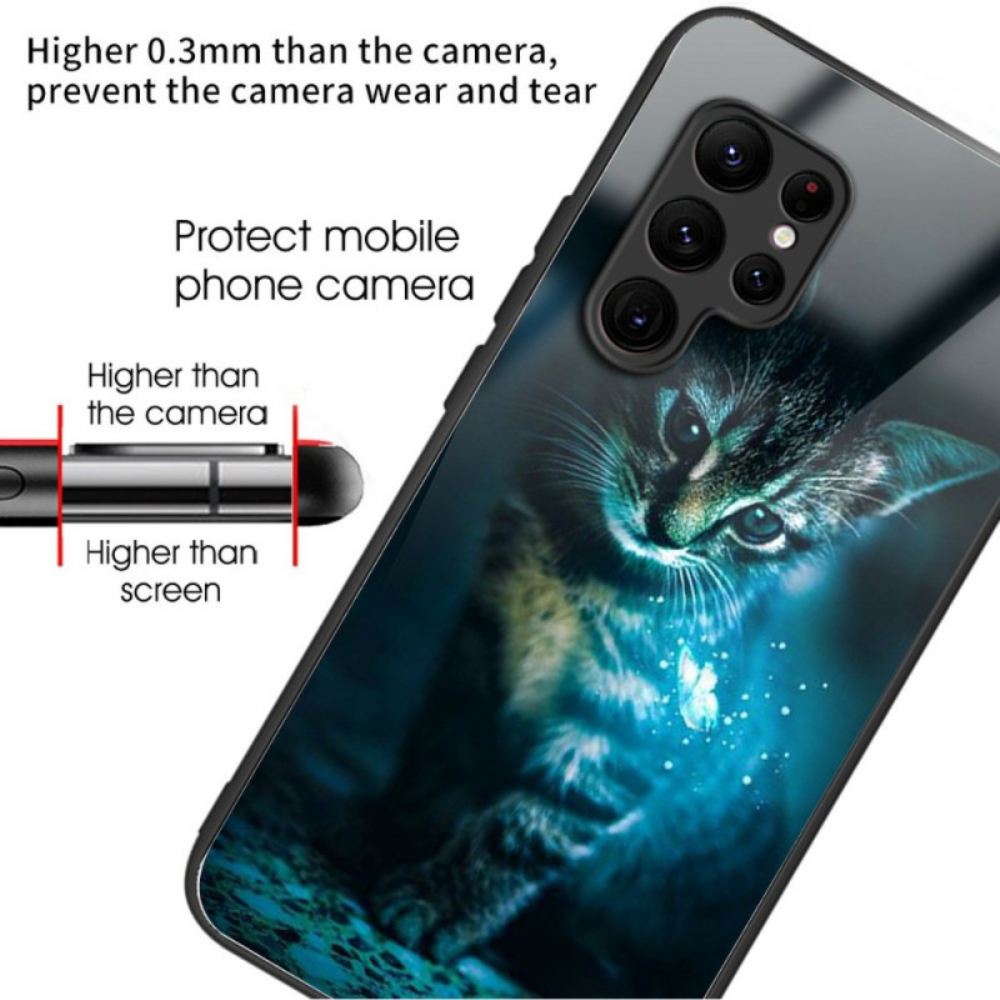 Kryt Samsung Galaxy S25 Ultra 5g Tvrzené Sklo S Kočkou