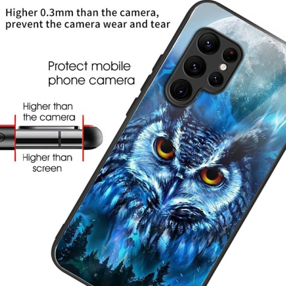 Kryt Samsung Galaxy S25 Ultra 5g Tvrzené Sklo Sova A Měsíc