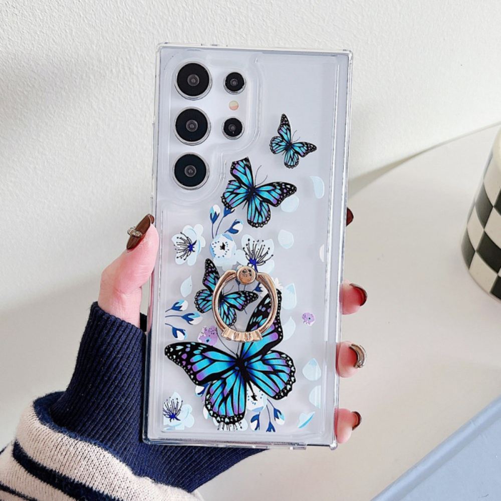 Kryt Samsung Galaxy S25 Ultra 5g Vzorované Držák Na Prsten