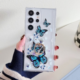 Kryt Samsung Galaxy S25 Ultra 5g Vzorované Držák Na Prsten