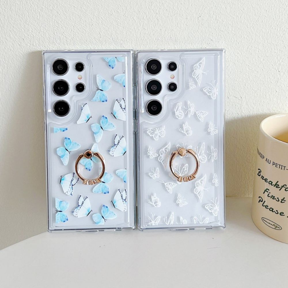 Kryt Samsung Galaxy S25 Ultra 5g Vzorované Držák Na Prsten