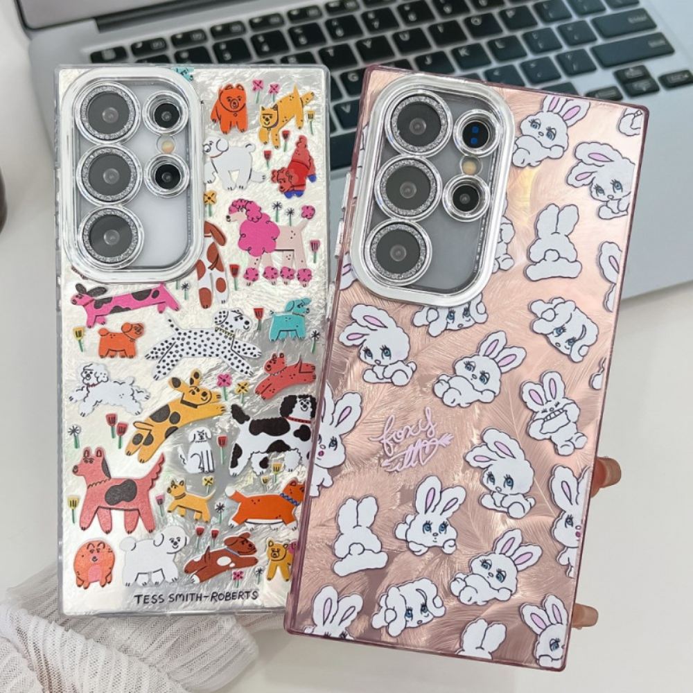 Kryt Samsung Galaxy S25 Ultra 5g Zábavní Králíčci S Ochranou Čočky