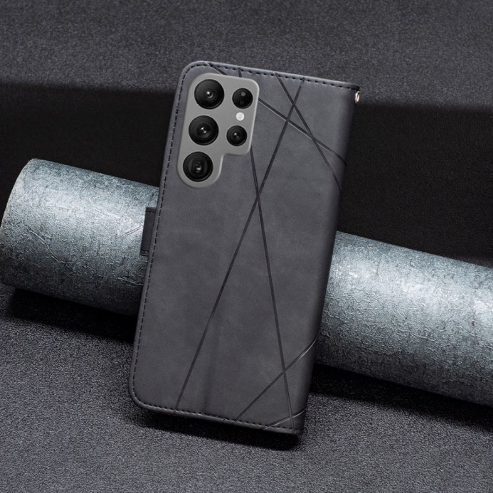 Peněženková Pouzdra Samsung Galaxy S25 Ultra 5g Geometrie Binfen Color