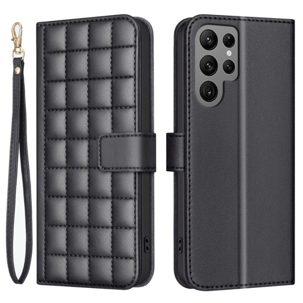 Peněženková Pouzdra Samsung Galaxy S25 Ultra 5g Kryty Na Mobil Prémiové Prošívání