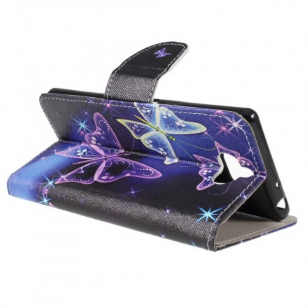 Flipové Pouzdro Na Sony Xperia 10 Motýli