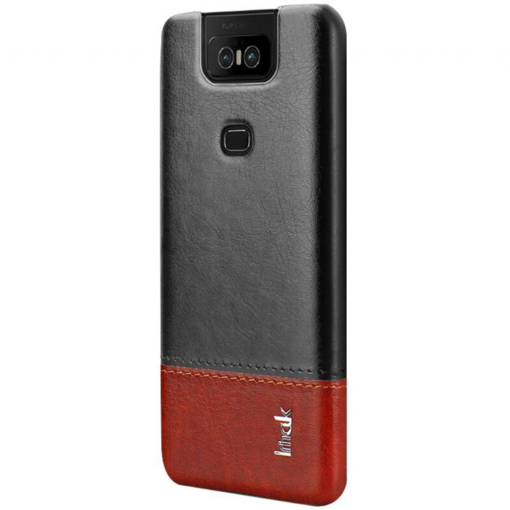 Kryt Na Asus ZenFone 6 Kožený Efekt Řady Imak Ruiyi