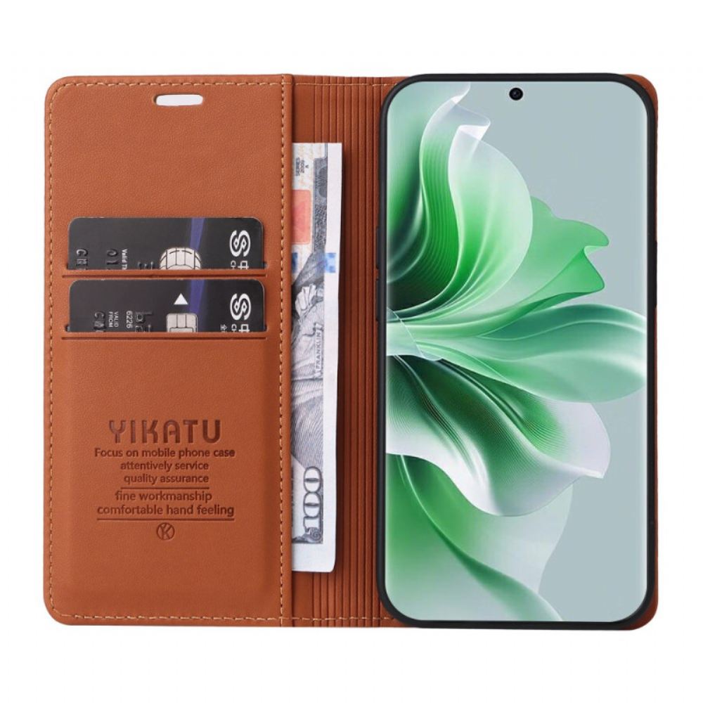 Kožené Pouzdro Folio Oppo Reno 11 5g Yikatu
