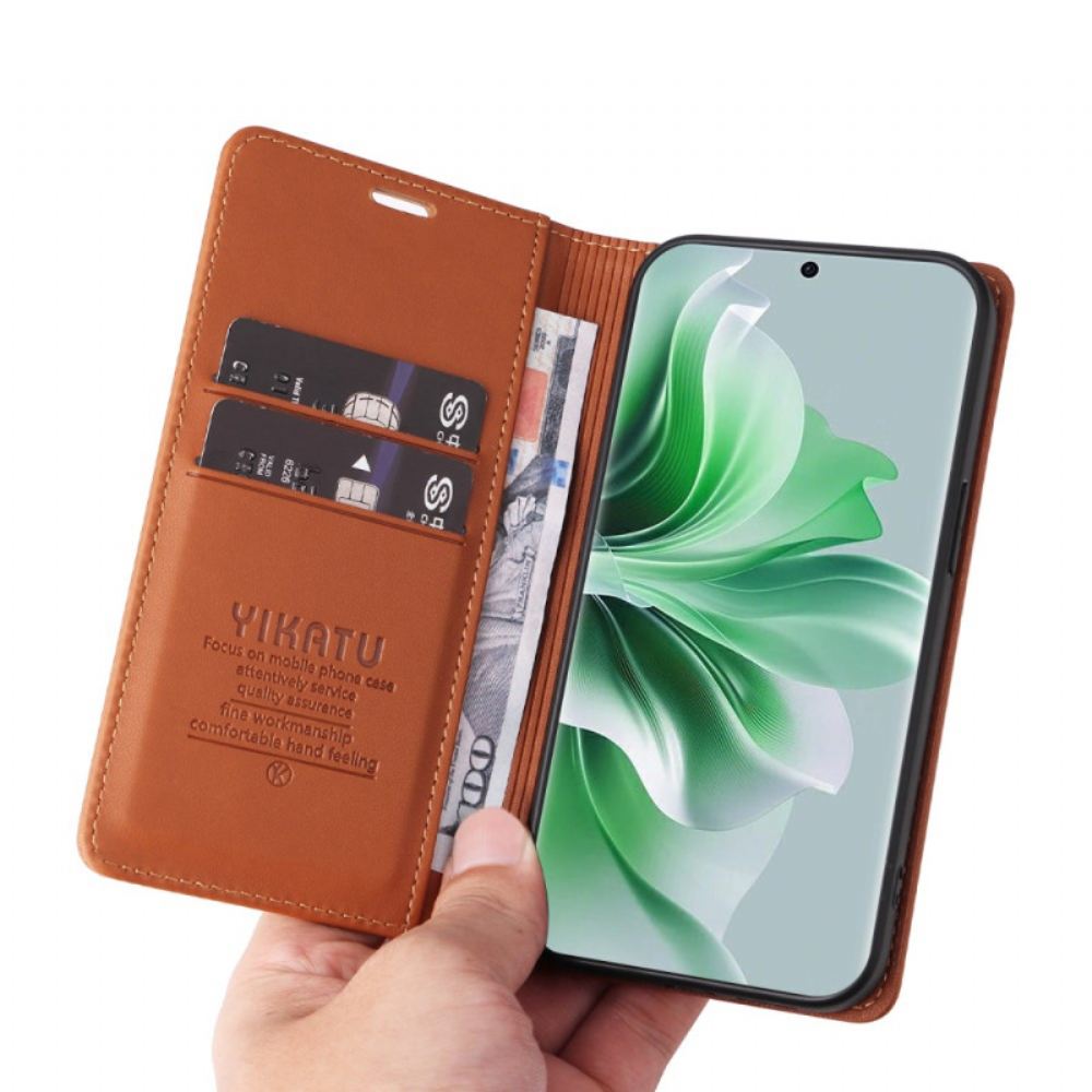 Kožené Pouzdro Folio Oppo Reno 11 5g Yikatu