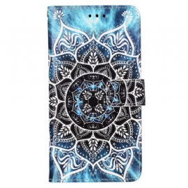 Kožený Kryt Oppo Reno 11 5g Mandala Květina S Popruhem