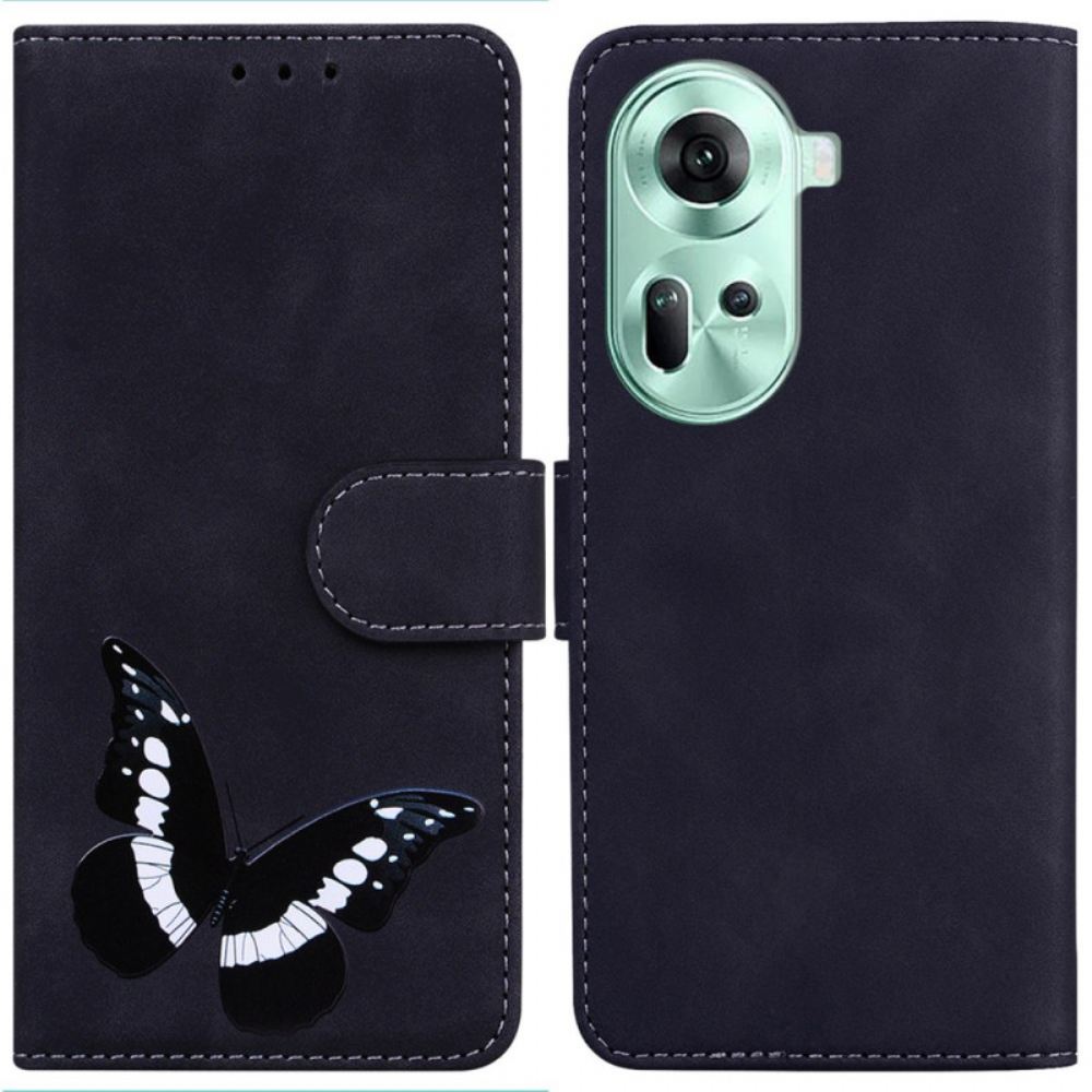 Kožený Kryt Oppo Reno 11 5g Motýl