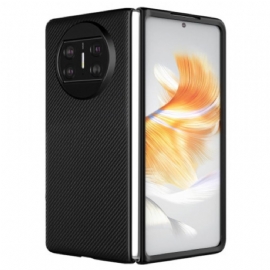 Kryt Huawei Mate X3 Tkaná Kůže Styl
