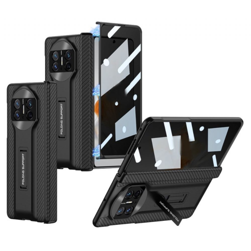 Kryt Na Huawei Mate X3 Ochranný Kryt Displeje A Stojánek Z Tvrzeného Skla Gkk