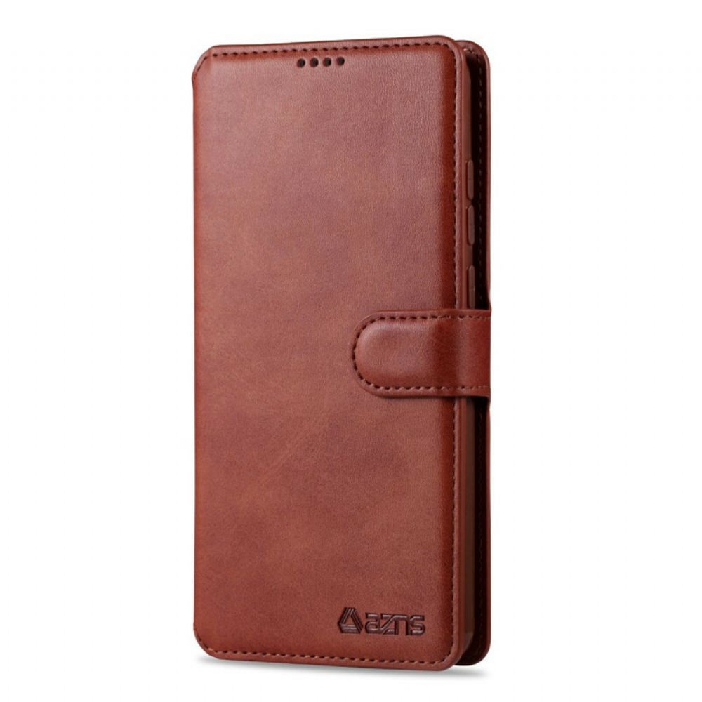 Flipové Pouzdro Na Xiaomi Redmi Note 8 Pro Kožený Efekt Azns