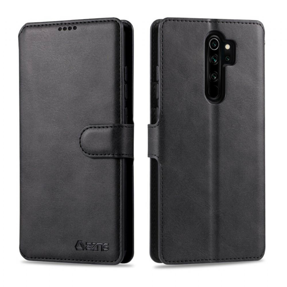 Flipové Pouzdro Na Xiaomi Redmi Note 8 Pro Kožený Efekt Azns