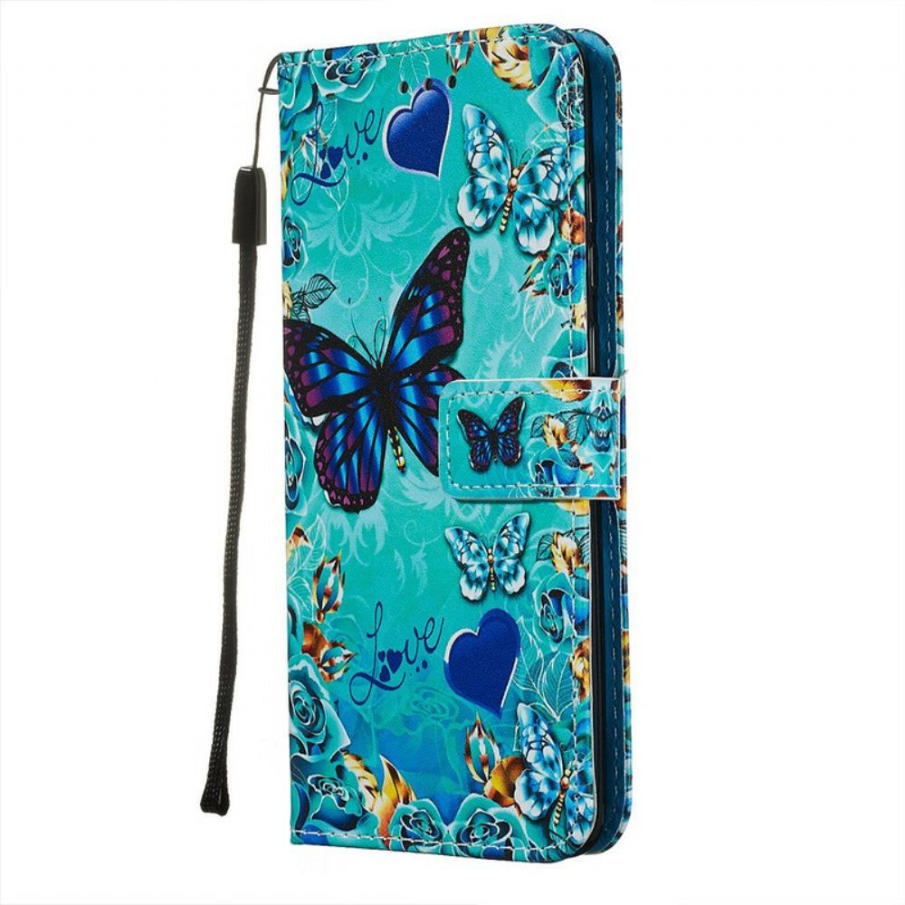 Flipové Pouzdro Na Xiaomi Redmi Note 8 Pro Na Lana Love Butterflies Strappy