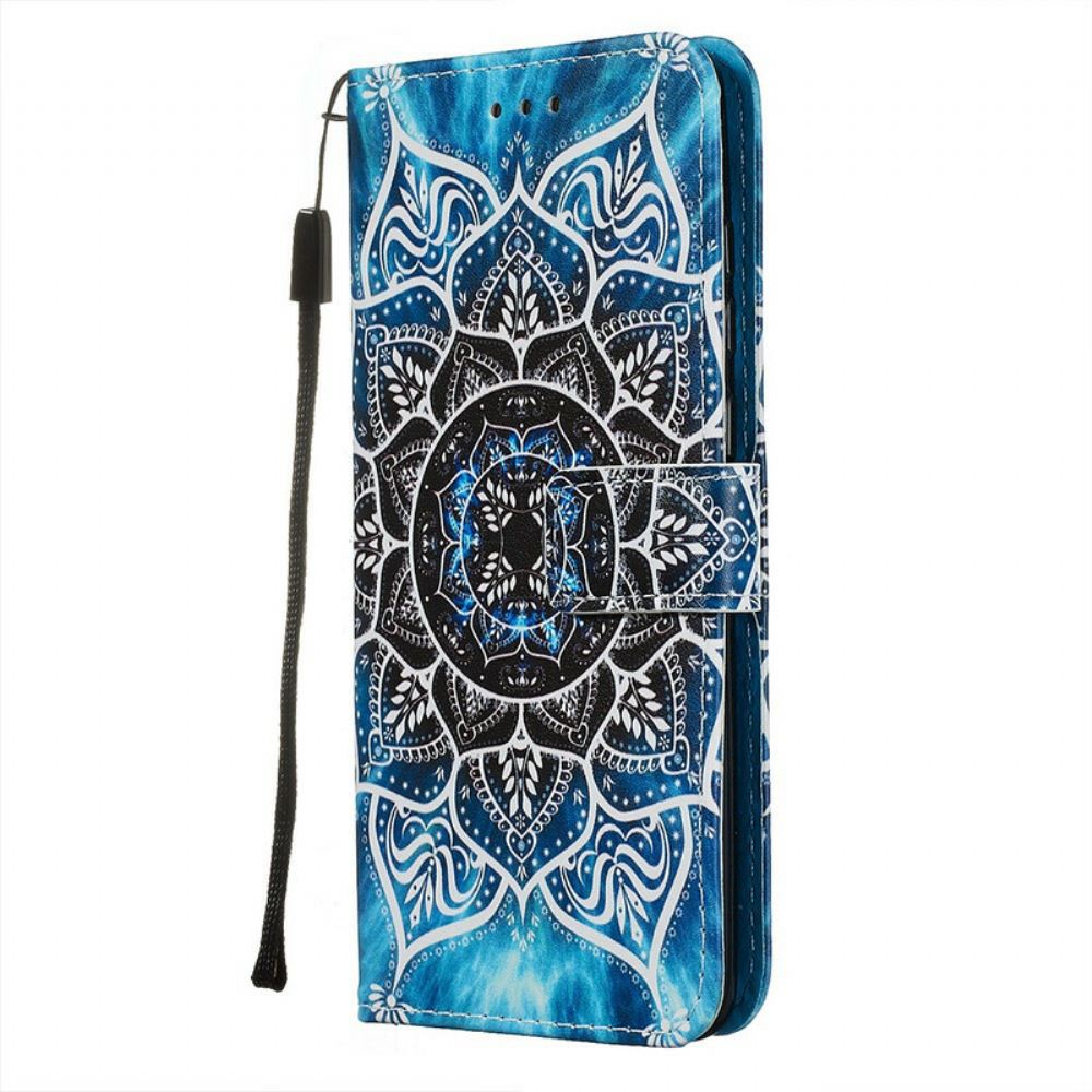 Flipové Pouzdro Na Xiaomi Redmi Note 8 Pro Na Lana Mandala S Černým Řemínkem