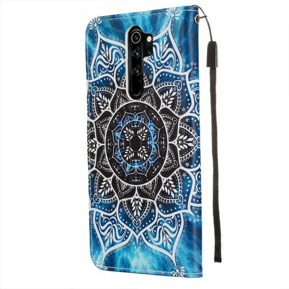 Flipové Pouzdro Na Xiaomi Redmi Note 8 Pro Na Lana Mandala S Černým Řemínkem