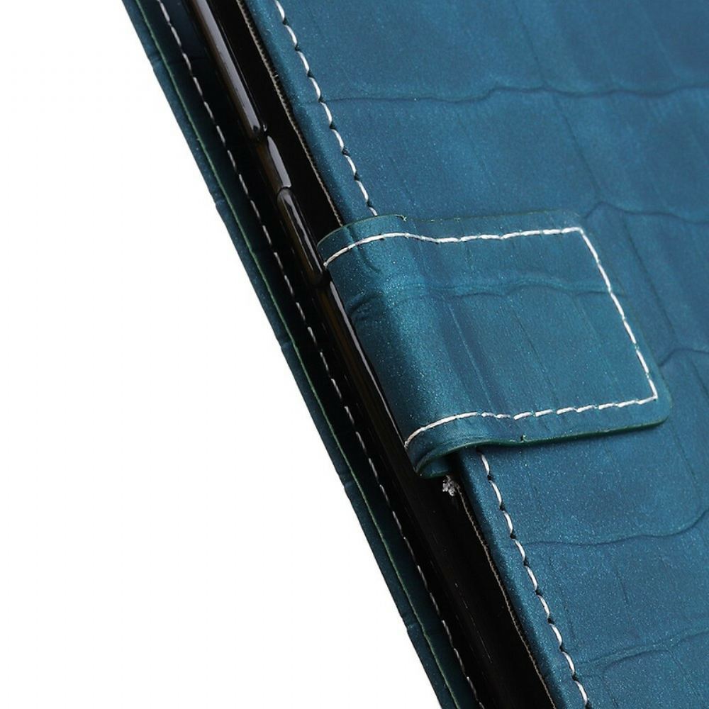 Flipové Pouzdro Na Xiaomi Redmi Note 8 Pro Vintage Styl Krokodýlí Kůže