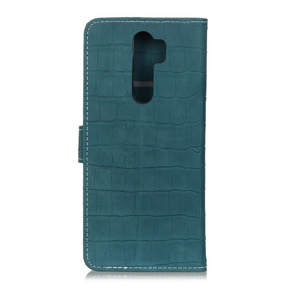 Flipové Pouzdro Na Xiaomi Redmi Note 8 Pro Vintage Styl Krokodýlí Kůže