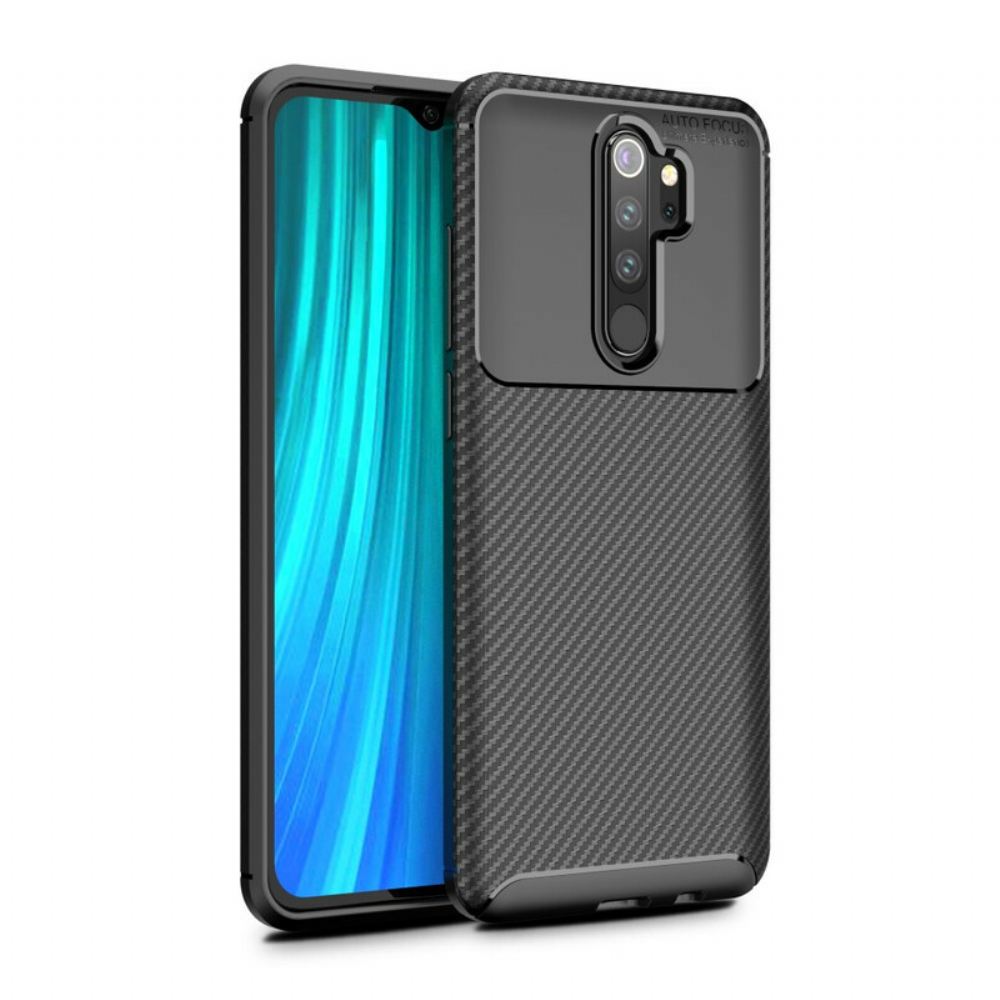 Kryt Na Xiaomi Redmi Note 8 Pro Flexibilní Textura Uhlíkových Vláken