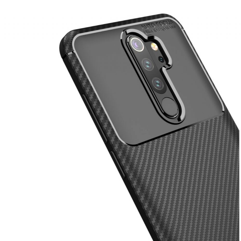 Kryt Na Xiaomi Redmi Note 8 Pro Flexibilní Textura Uhlíkových Vláken