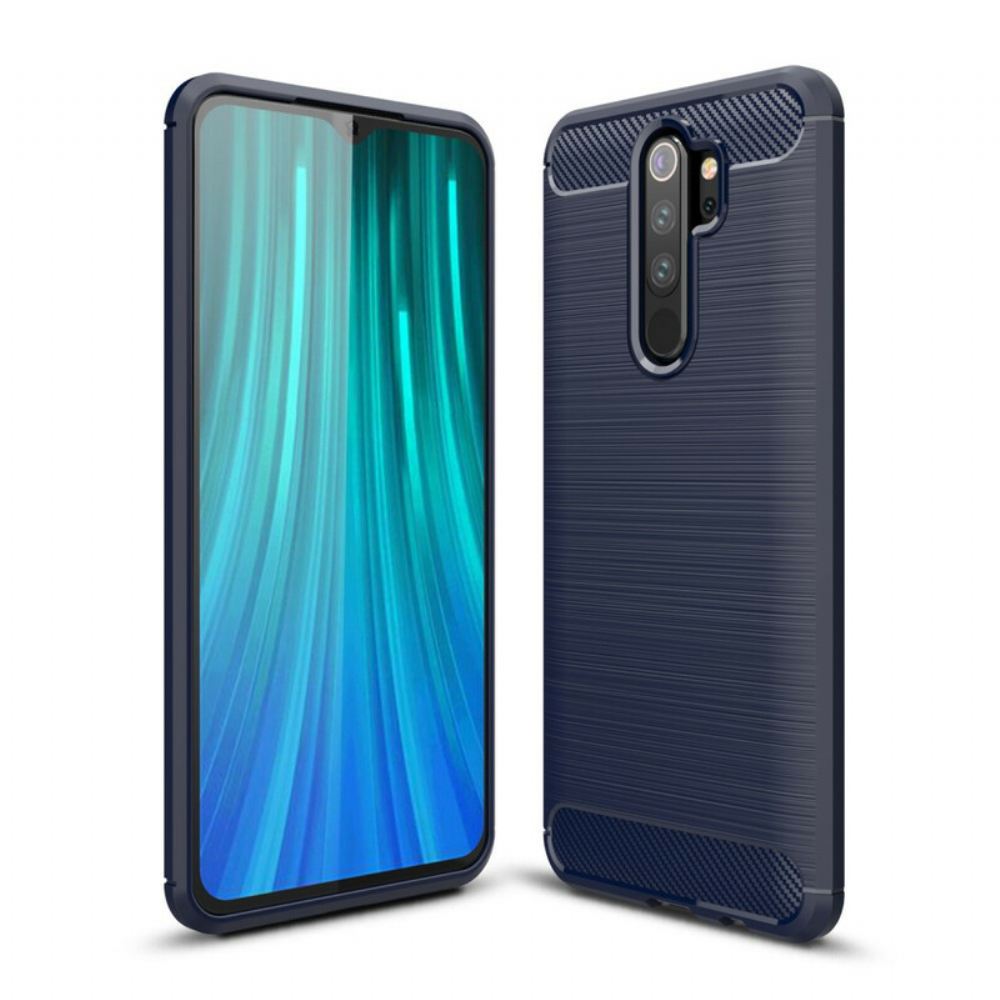 Kryt Na Xiaomi Redmi Note 8 Pro Kartáčované Uhlíkové Vlákno