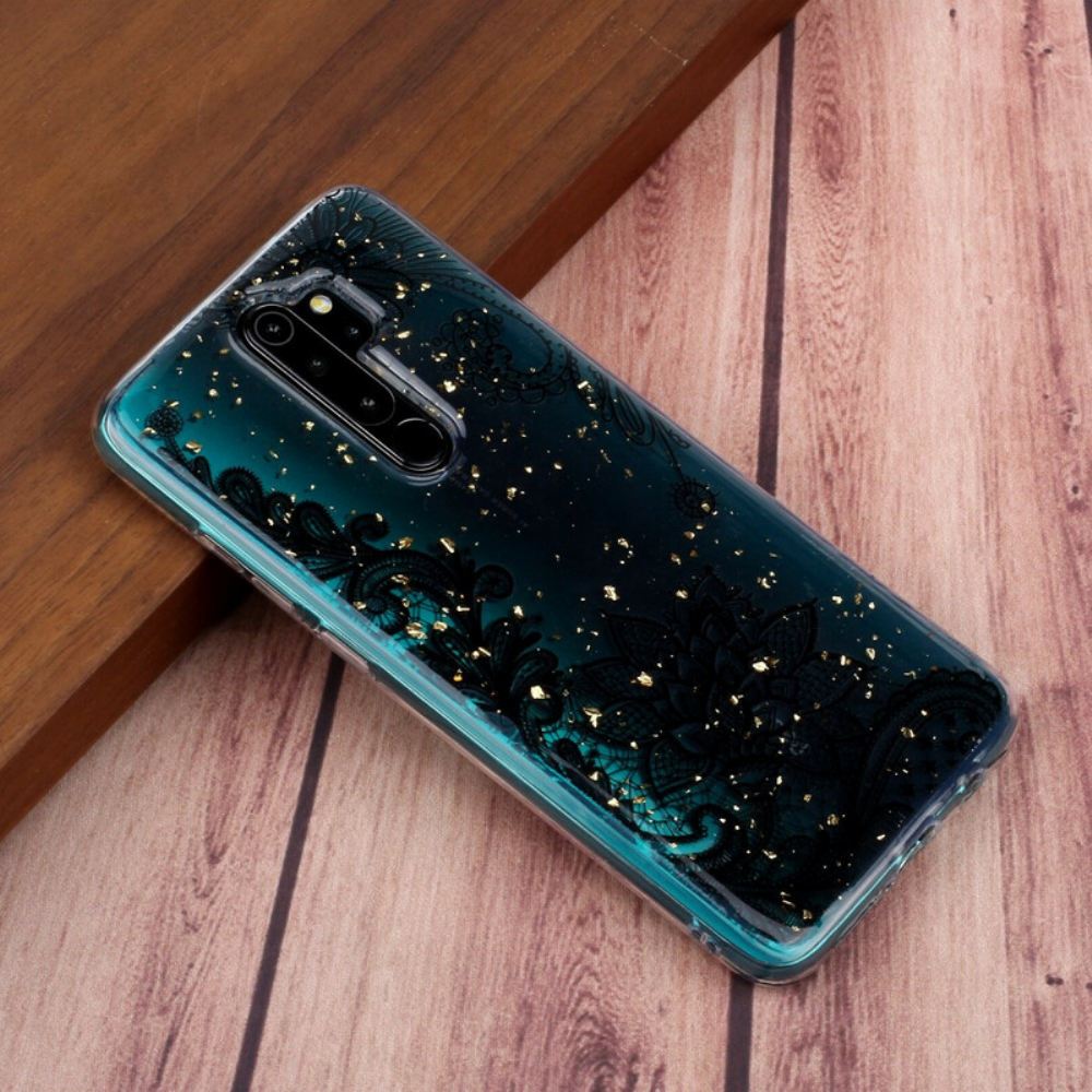 Kryt Na Xiaomi Redmi Note 8 Pro Krajkové A Flitrové Květiny