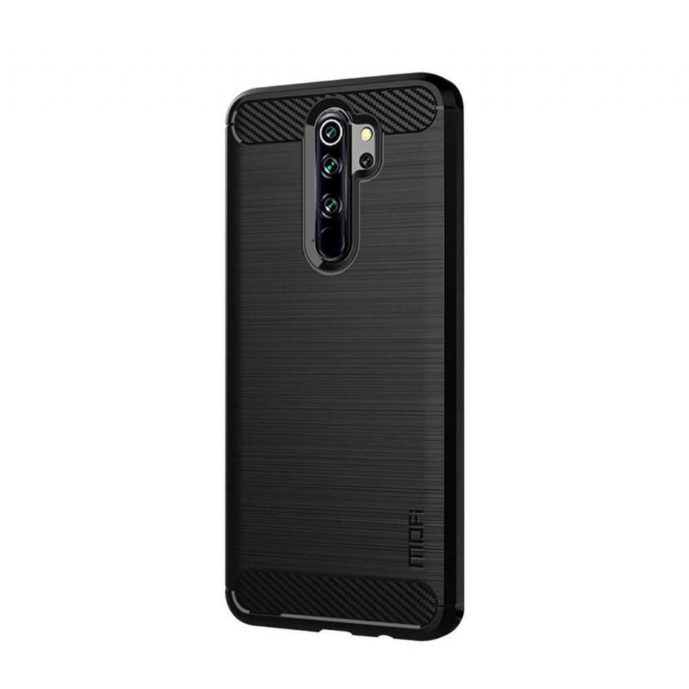 Kryt Na Xiaomi Redmi Note 8 Pro Mofi Kartáčované Uhlíkové Vlákno