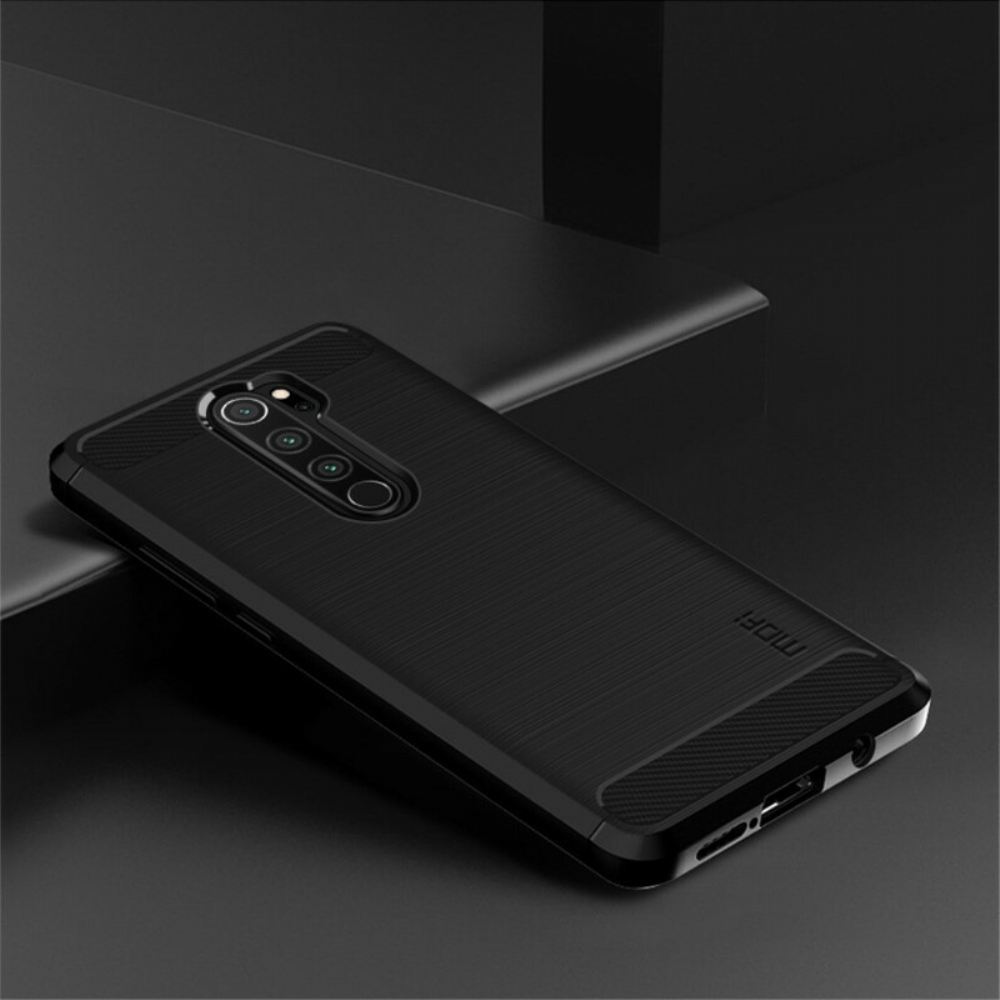 Kryt Na Xiaomi Redmi Note 8 Pro Mofi Kartáčované Uhlíkové Vlákno
