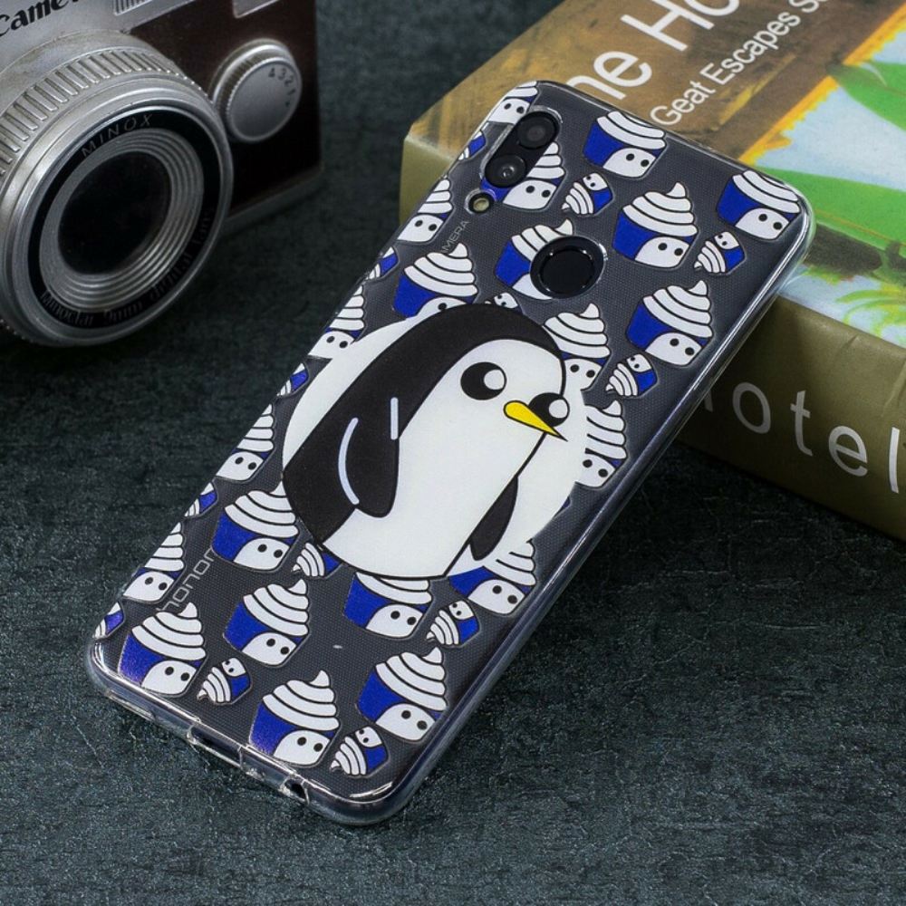Kryt Na Huawei P Smart 2019 / Honor 10 Lite Průhlední Tučňáci