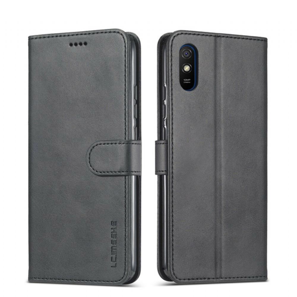 Flipové Pouzdro Na Xiaomi Redmi 9A Kožený Efekt Lc.imeeke