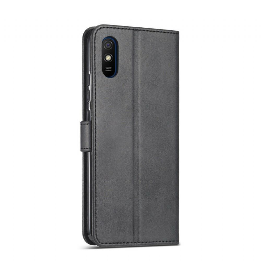 Flipové Pouzdro Na Xiaomi Redmi 9A Kožený Efekt Lc.imeeke