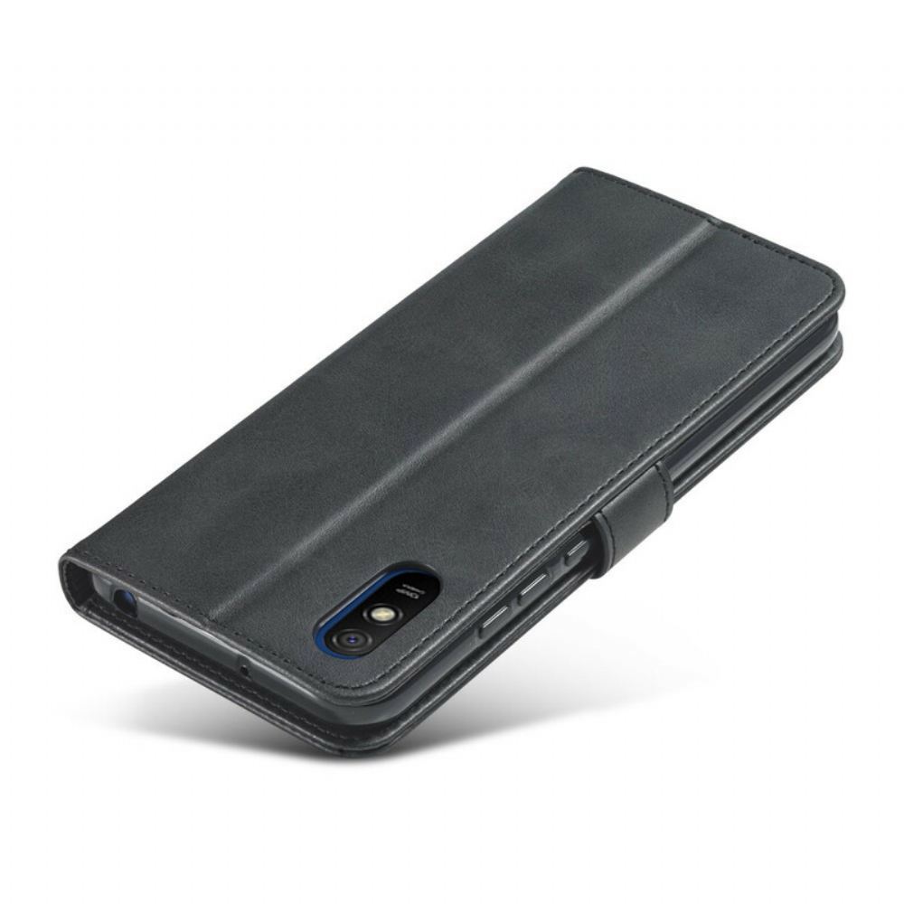 Flipové Pouzdro Na Xiaomi Redmi 9A Kožený Efekt Lc.imeeke