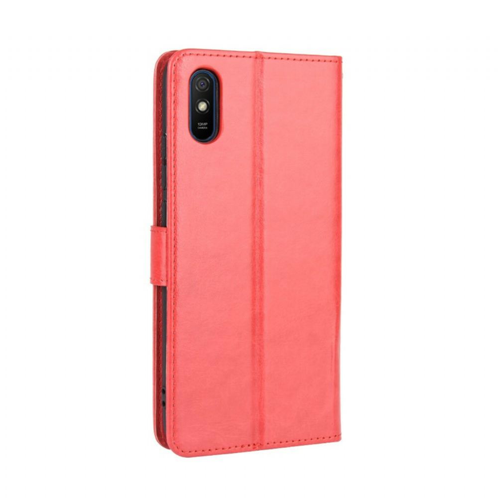 Flipové Pouzdro Na Xiaomi Redmi 9A Okázalá Umělá Kůže