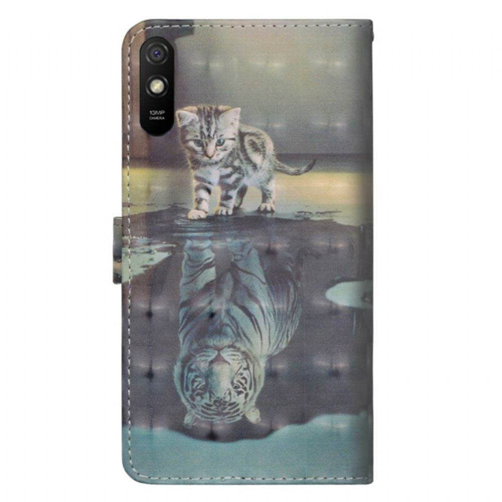 Kožené Pouzdro Na Xiaomi Redmi 9A Ernest Tygr