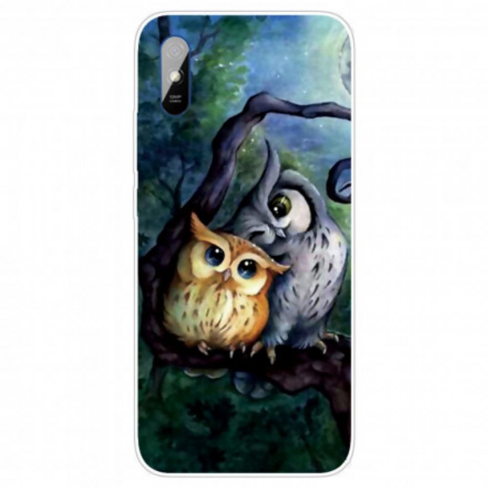 Kryt Na Xiaomi Redmi 9A Malování Sov